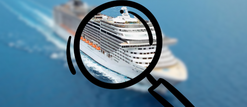 Lupa procurando pelo navio em alto mar